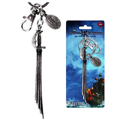 Pirates of the Caribbean Captain's Sword Pewter Key Chain